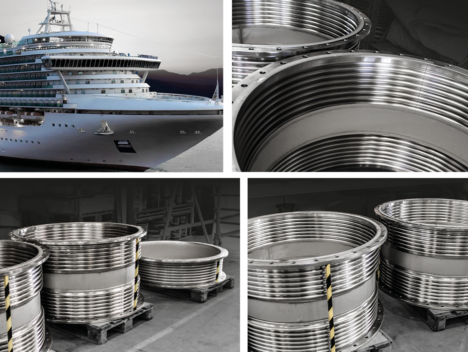 Expansion Joints for passenger ship scrubber system